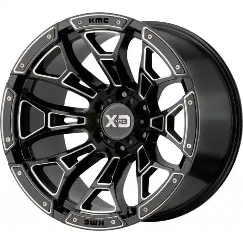 XD Series XD841 BONEYARD GLOSS BLACK MILLED 8x170 18R 10 125.1 -18