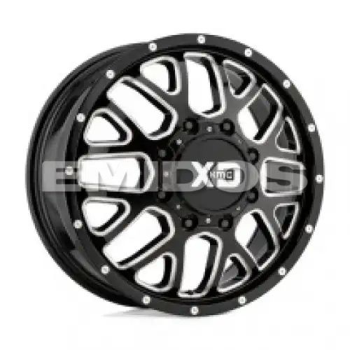 XD Series XD843 GRENADE DUALLY GLOSS BLACK MILLED - FRONT 8x200 20R 8.25 142 127