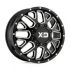 XD Series XD843 GRENADE DUALLY GLOSS BLACK MILLED - FRONT 8x210 20R 8.25 154.3 127