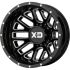 XD Series XD843 GRENADE DUALLY GLOSS BLACK MILLED - REAR 8x210 20R 8.25 154.3 -198