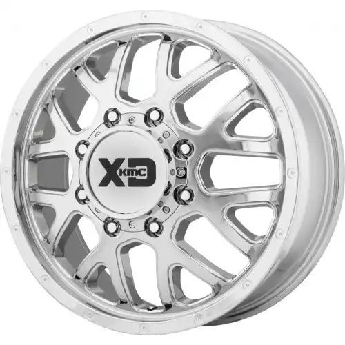 XD Series XD843 GRENADE DUALLY CHROME - FRONT 8x165.1 20R 8.25 121.5 127