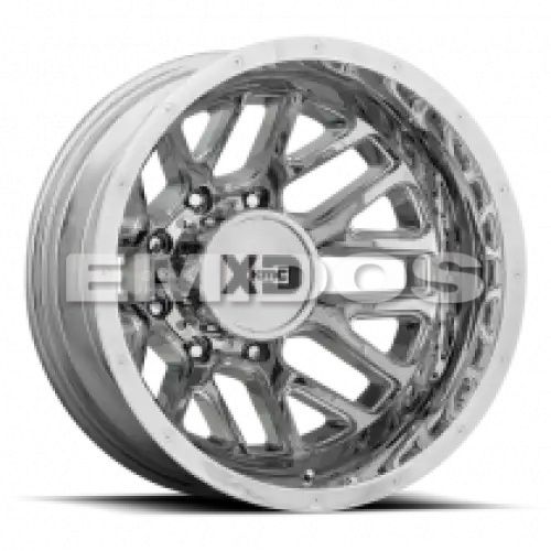 XD Series XD843 GRENADE DUALLY CHROME - REAR 8x165.1 20R 8.25 121.5 -198
