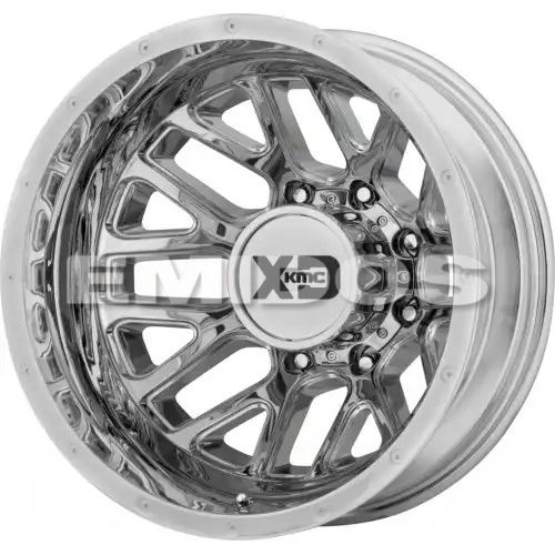 XD Series XD843 GRENADE DUALLY CHROME - REAR 8x165.1 17R 6.5 125.1 -140