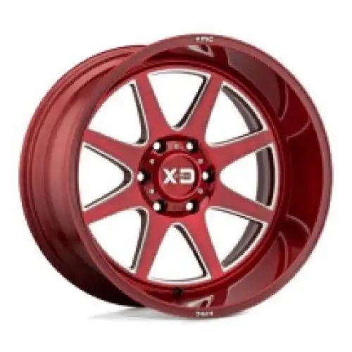 XD Series XD844 PIKE BRUSHED RED W/ MILLED ACCENTS 5x127 20R 10 71.5 -18