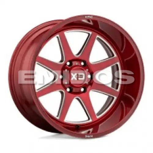 XD Series XD844 PIKE BRUSHED RED W/ MILLED ACCENTS 6x139.7 20R 10 106.1 -18