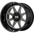 XD Series XD844 PIKE GLOSS BLACK MILLED 6x135 20R 9 87.1 18