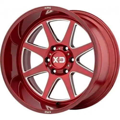 XD Series XD844 PIKE BRUSHED RED W/ MILLED ACCENTS 6x139.7 20R 9 106.1 18