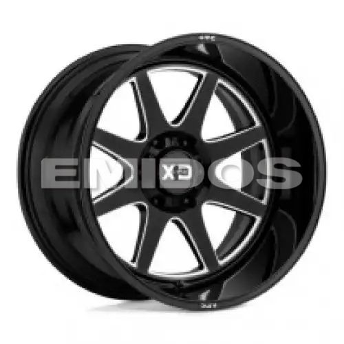 XD Series XD844 PIKE GLOSS BLACK MILLED 6x120 20R 9 66.9 18