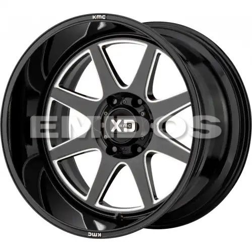 XD Series XD844 PIKE GLOSS BLACK MILLED 8x180 20R 9 124.2 18