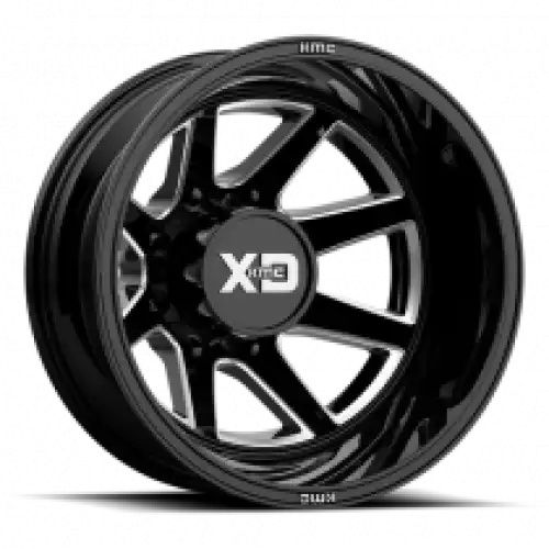 XD Series XD845 PIKE DUALLY GLOSS BLACK MILLED - REAR 8x200 20R 8.25 142 -202