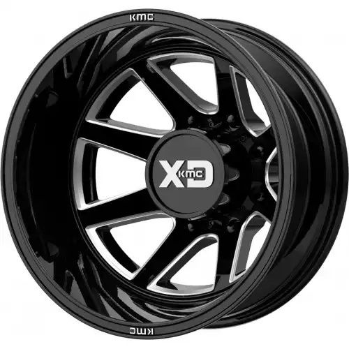 XD Series XD845 PIKE DUALLY GLOSS BLACK MILLED - REAR 8x170 20R 8.25 125.1 -227