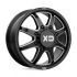 XD Series XD845 PIKE DUALLY GLOSS BLACK MILLED - FRONT 8x165.1 22R 8.25 117 105