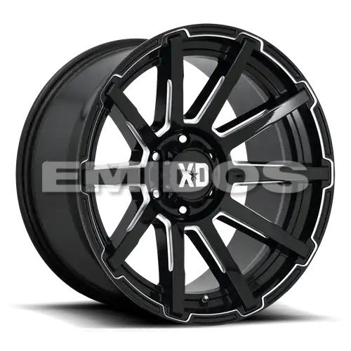 XD Series XD847 OUTBREAK GLOSS BLACK MILLED 5x120 17R 8 74.1 35