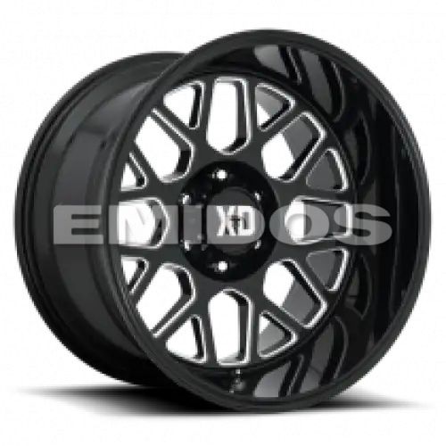 XD Series XD849 GRENADE 2 GLOSS BLACK MILLED 6x139.7 24R 12 106.1 -44
