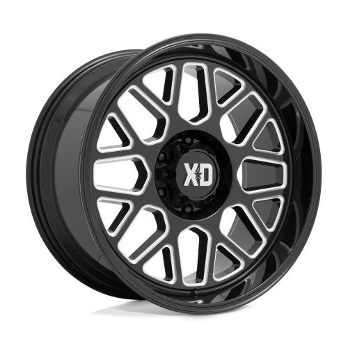 XD Series XD849 GRENADE II GLOSS BLACK MILLED 5x150 20R 9 110.1 18