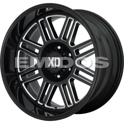 XD Series XD850 CAGE GLOSS BLACK MILLED 6x135 20R 9 87.1 18