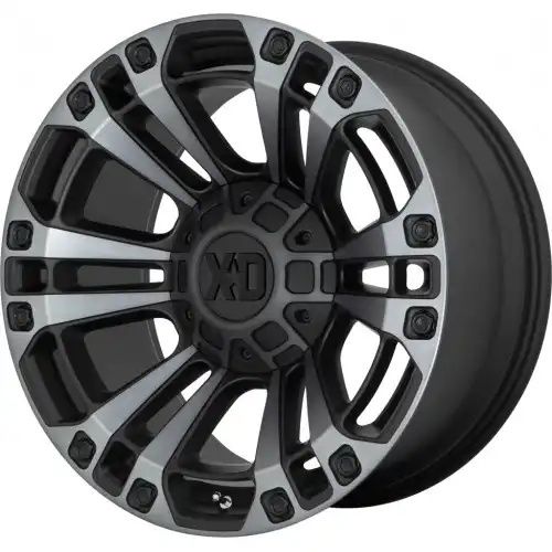 XD Series XD851 MONSTER 3 SATIN BLACK W/ GRAY TINT 8x180 20R 10 124.2 -18