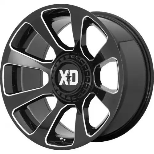 XD Series XD854 REACTOR GLOSS BLACK MILLED 6x135/139.7 20R 10 106.1 -18