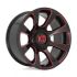 XD Series XD854 REACTOR GLOSS BLACK MILLED W/ RED TINT 5x139.7/150 20R 10 110.1 -18