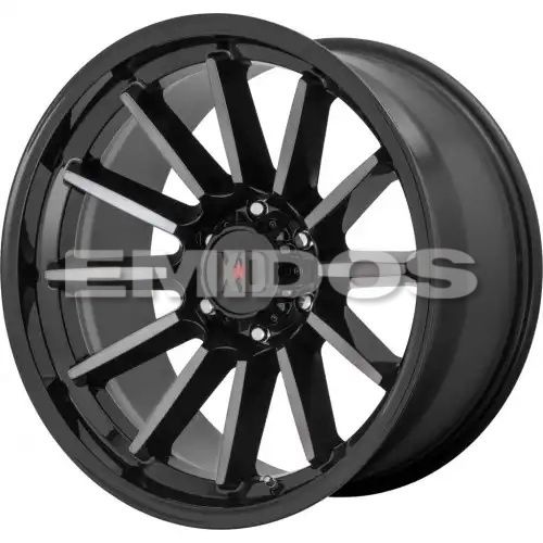 XD Series XD855 LUXE GLOSS BLACK MACHINED W/ GRAY TINT 6x139.7 17R 9 106.1 BNK