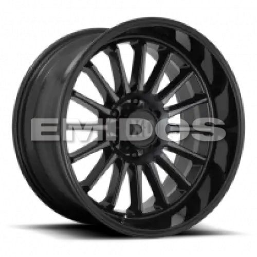 XD Series XD857 WHIPLASH GLOSS BLACK W/ GRAY TINT 8x165.1 20R 10 125.1 -18