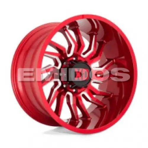 XD Series XD858 TENSION CANDY RED MILLED 8x165.1 22R 12 125.1 -44