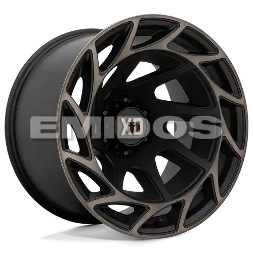 XD Series XD860 ONSLAUGHT SATIN BLACK W/ BRONZE TINT 8x170 20R 12 125.1 -44