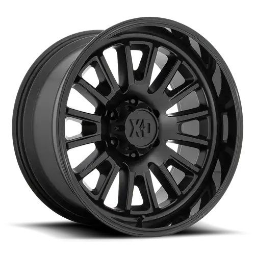 XD Series XD864 ROVER SATIN BLACK W/ GLOSS BLACK LIP 8x170 24R 12 125.1 -44