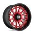 XD Series XD865 PHOENIX CANDY RED MILLED W/ BLACK LIP 5x127 20R 9 71.5 BNK