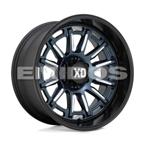 XD Series XD865 PHOENIX METALLIC BLUE MILLED W/ BLACK LIP 6x139.7 20R 9 106.1 BNK