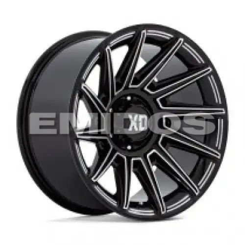 XD Series XD867 SPECTER GLOSS BLACK MILLED 8x180 20R 10 124.2 -18