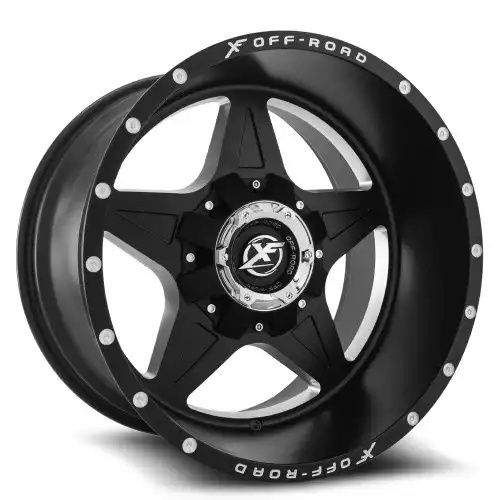 XF Off-Road XF-210 Matte Black & Machined 5x114.3/127 20R 10 78.1 -12