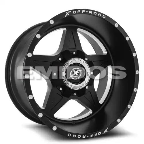 XF Off-Road XF-210 Matte Black & Machined 5x114.3/127 20R 10 78.1 -12