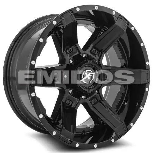 XF Off-Road XF-214 Gloss Black + Gloss Black Inserts 5x139.7/150 22R 12 110.3 -44