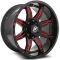 XF Off-Road XF-215 Gloss Black & Red Milled 5x139.7/150 20R 9 110.3 BNK