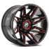 XF Off-Road XF-218 Gloss Black & Red Milled 8x165.1/170 20R 9 125.2 12