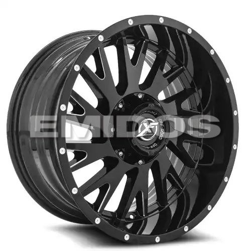 XF Off-Road XF-221 Gloss Black & Milled 5x127/139.7 22R 12 78.1 -44