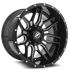 XF Off-Road XF-222 Gloss Black & Milled 6x135/139.7 20R 12 106.4 -44