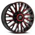 XF Off-Road XF-226 Gloss Black & Red Milled 8x165.1/180 20R 10 125.2 -12