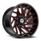 XF Off-Road XF-229 Gloss Black & Red Milled 5x127/139.7 20R 10 78.1 -12