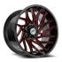 XF Off-Road XF-229 Gloss Black & Red Milled 5x127/139.7 22R 10 78.1 -18