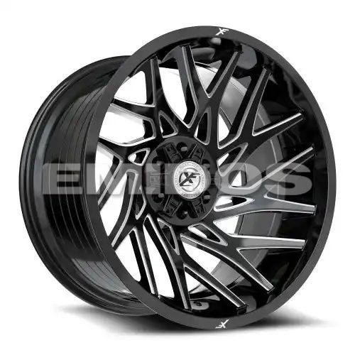 XF Off-Road XF-229 Gloss Black & Milled 5x127/139.7 24R 12 78.1 -44