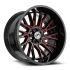 XF Off-Road XF-230 Gloss Black & Red Machined 6x135/139.7 17R 9 106.4 BNK