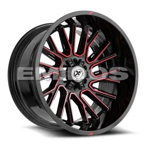 XF Off-Road XF-230 Gloss Black & Red Machined 6x135/139.7 20R 10 106.4 -12