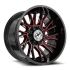 XF Off-Road XF-230 Gloss Black & Red Machined 8x165.1/170 20R 10 125.2 -12