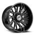 XF Off-Road XF-230 Gloss Black & Machined 8x165.1/170 22R 12 125.2 -44