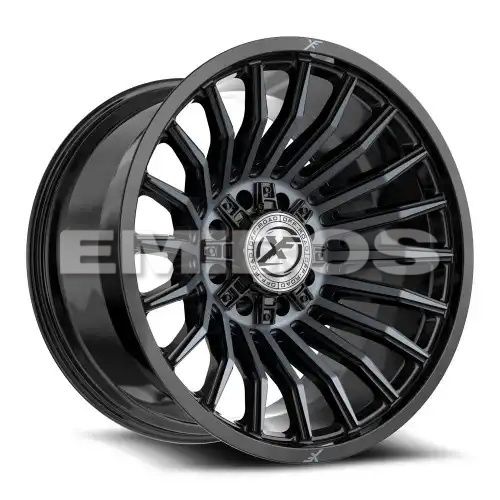 XF Off-Road XF-231 Gloss Black & Machined Titanium Double Dark Tint 8x165.1/170 20R 10 125.2 -12