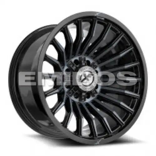 XF Off-Road XF-231 Gloss Black & Machined Titanium Double Dark Tint 8x165.1/170 20R 10 125.2 -12