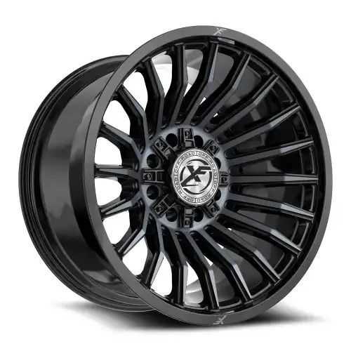 XF Off-Road XF-231 Gloss Black & Machined Titanium Double Dark Tint 8x165.1/170 20R 10 125.2 -24
