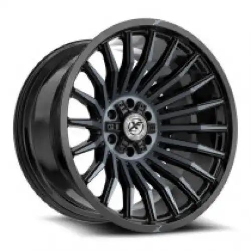 XF Off-Road XF-231 Gloss Black & Machined Titanium Double Dark Tint 5x127/139.7 20R 9 78.1 BNK